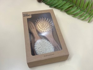 ست شانه و برس 3 عددی چوبی نوزادی طرح گرد Philips Avent