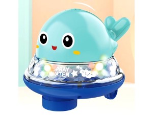 اسباب بازی دو منظوره موزیکال و آب پران برای آب و خشکی مدل دلفین qinyi toys
