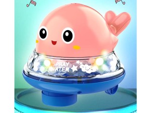 اسباب بازی دو منظوره موزیکال و آب پران برای آب و خشکی مدل دلفین qinyi toys