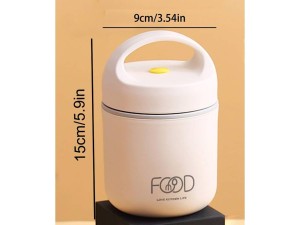 فلاسک و ظرف غذا استیل قاشق دار 460 میلی لیتر دسته دار LIVE KITCHEN LIFE