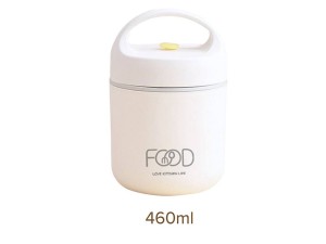 فلاسک و ظرف غذا استیل قاشق دار 460 میلی لیتر دسته دار LIVE KITCHEN LIFE