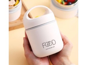 فلاسک و ظرف غذا استیل قاشق دار 460 میلی لیتر دسته دار LIVE KITCHEN LIFE