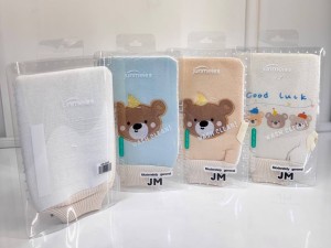 لیف دستکشی دو رویه با طرح تدی JUNMEI