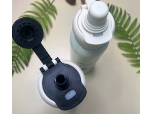 فلاسک استیل دوکاره حجم 650 میلی لیتر به همراه نی و بند دستی yameng