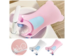 استند روشویی شستشوی نوزاد طرح تدی صورتی