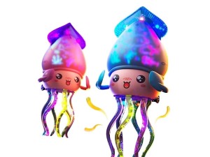 عروسک موزیکال و چراغ‌دار اختاپوس متحرک مدل Squid