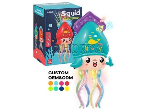 عروسک موزیکال و چراغ‌دار اختاپوس متحرک مدل Squid