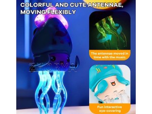عروسک موزیکال و چراغ‌دار اختاپوس متحرک مدل Squid