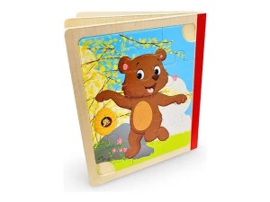 کتاب پازلی چوبی طرح دار 12 تکه اسباب بازی