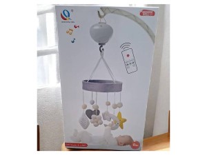 آویز موزیکال و چرخشی بالای تخت نوزاد باطری خور  QICHUNYING TOYS