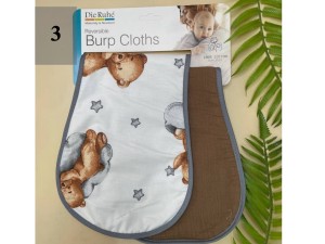 دستمال آروغ گیر نوزادی 3 لایه 2 عددی دی روحه die ruhe