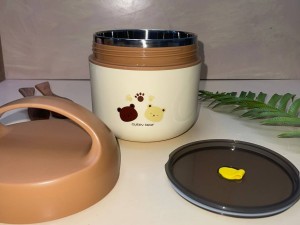 فلاسک و ظرف غذا استیل طرح تدی و پنجه دسته دار