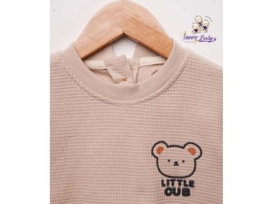 تیشرت و شلوارک راحتی رنگ نسکافه ای طرح خرس آی نور بیبی Inoor baby