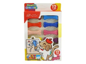 مداد شمعی جادویی طرح استخوان 12 رنگ CRAYONS