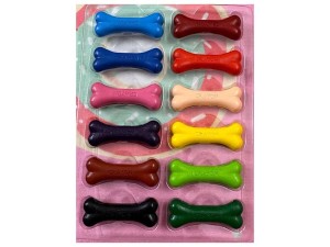 مداد شمعی جادویی طرح استخوان 12 رنگ CRAYONS