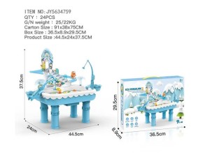 اسباب‌بازی ماهیگیری و سرسره پنگوئن مدل Ice Penguin 2in1