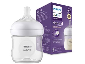 شیشه شیر نوزادی بدو تولد به بالا 2 قطره مدل نچرال Natural ظرفیت 125میلی لیتر philips avent فیلیپس اونت