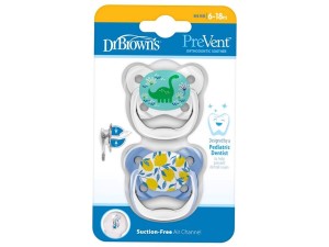 پستانک  ارتودنسی نوزادی 18-6 ماه دوعددی دکتر براون Dr Browns
