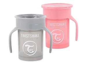 لیوان 360 درجه دسته دار حجم 230 میلی لیتر TWISTSHAKE