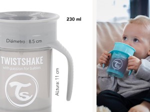 لیوان 360 درجه دسته دار حجم 230 میلی لیتر TWISTSHAKE