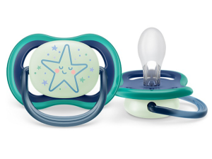 پستانک ارتودنسی  دو عددی نوزادی 18-6 ماه مدل ultra air شب تاب و ساده  فیلیپس اونت philips avent