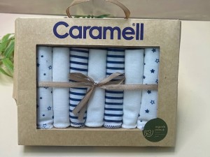 پک دستمال دهان 7 عددی طرحدار کارامل caramell
