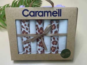 پک دستمال دهان 7 عددی طرحدار کارامل caramell