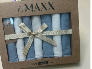 پک دستمال دهان 7 عددی نوزادی لاو مکث love maxx
