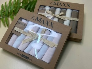 پک دستمال دهان 7 عددی نوزادی لاو مکث love maxx