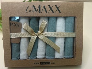 پک دستمال دهان 7 عددی نوزادی لاو مکث love maxx