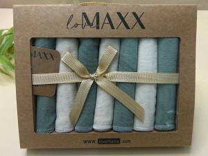 پک دستمال دهان 7 عددی نوزادی لاو مکث love maxx