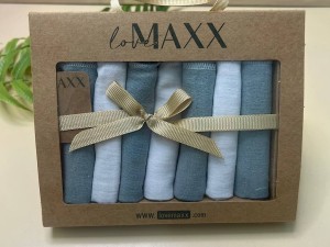 پک دستمال دهان 7 عددی نوزادی لاو مکث love maxx