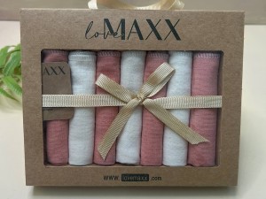 پک دستمال دهان 7 عددی نوزادی لاو مکث love maxx