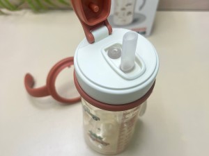 لیوان نی دار دو منظوره و دسته دار نوزادی 360ml رووکو rovco