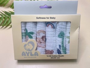 پک دستمال دهان 6 عددی نوزادی آیلا ayla