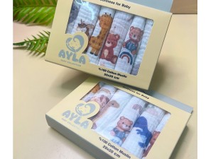 پک دستمال دهان 6 عددی نوزادی آیلا ayla