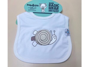 پیشبند دو لایه نخ پنبه طرح دار نوزادی دکمه دار baby 4 life