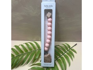 بند پستانک مهره ای سیلیکونی نوزادی bebe mila