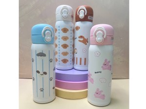 فلاسک دوکاره نی دار و آسان نوش استیل با حجم 500 میلی لیتر DIYI
