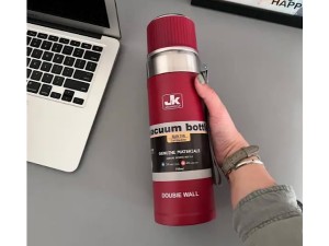 فلاسک استیل حجم 500 میلی لیتر همراه با بند دستی JK