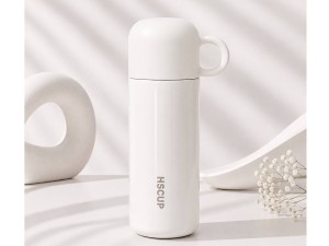فلاسک استیل 500 میلی لیتر دکمه ای لیوان دار hscup