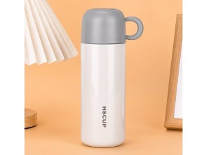 فلاسک استیل 500 میلی لیتر دکمه ای لیوان دار hscup