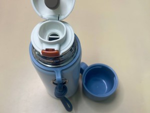 فلاسک استیل حجم 500 میلی لیتر لیوان دار با بند دستی Enjoy