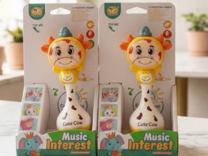 جغجغه دستی موزیکال و چراغدار JIALEGU TOYS