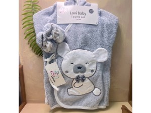 ست حوله 6  تکه طرح تدی نوزادی lovi baby
