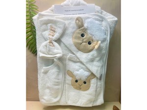 ست حوله 6  تکه طرح ببعی نوزادی lovi baby