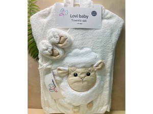 ست حوله 6  تکه طرح ببعی نوزادی lovi baby