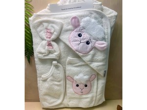 ست حوله 6  تکه طرح ببعی نوزادی lovi baby