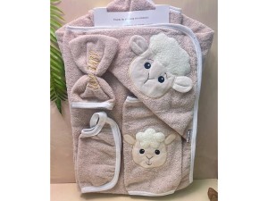 ست حوله 6  تکه طرح ببعی نوزادی lovi baby