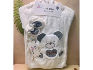 ست حوله 6  تکه طرح تدی نوزادی lovi baby